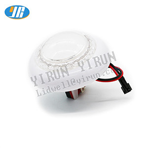 Buton strălucitor colorat, 12 V, margine iluminată, culoare automată RGB, tip de floare cu lumină, cu microcomutator, automat de jocuri cu macara