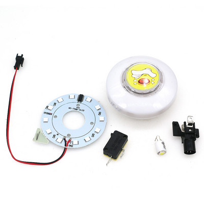 Buton strălucitor colorat, 12 V, margine iluminată, culoare automată RGB, tip de floare cu lumină, cu microcomutator, automat de jocuri cu macara