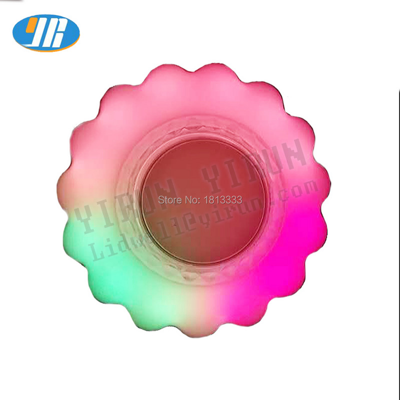 Buton strălucitor colorat, 12 V, margine iluminată, culoare automată RGB, tip de floare cu lumină, cu microcomutator, automat de jocuri cu macara