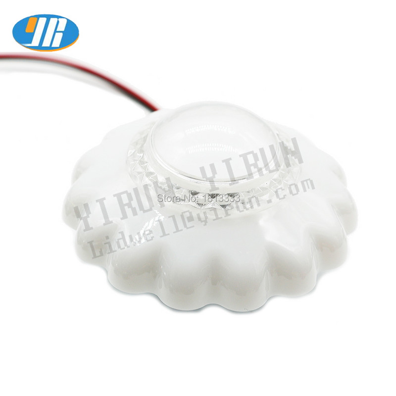 Buton strălucitor colorat, 12 V, margine iluminată, culoare automată RGB, tip de floare cu lumină, cu microcomutator, automat de jocuri cu macara