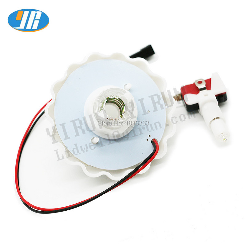 Buton strălucitor colorat, 12 V, margine iluminată, culoare automată RGB, tip de floare cu lumină, cu microcomutator, automat de jocuri cu macara