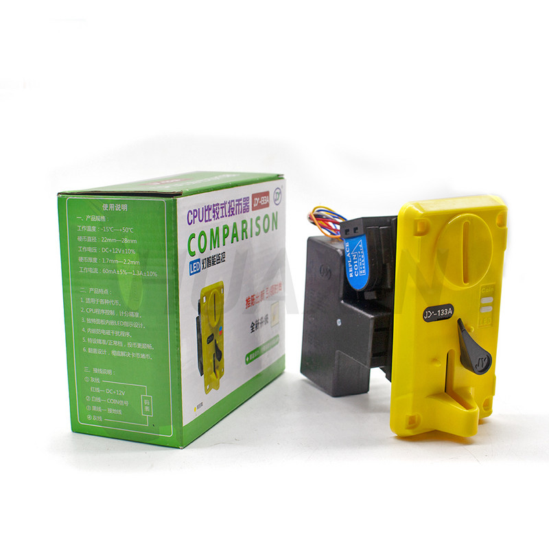 CPU JY-133 monetų priėmimo elektroninis ritininis monetų priėmimo rinkiklio mechanizmas Prekybos automatas Mech arkadinių žaidimų bilietų išpirkimas