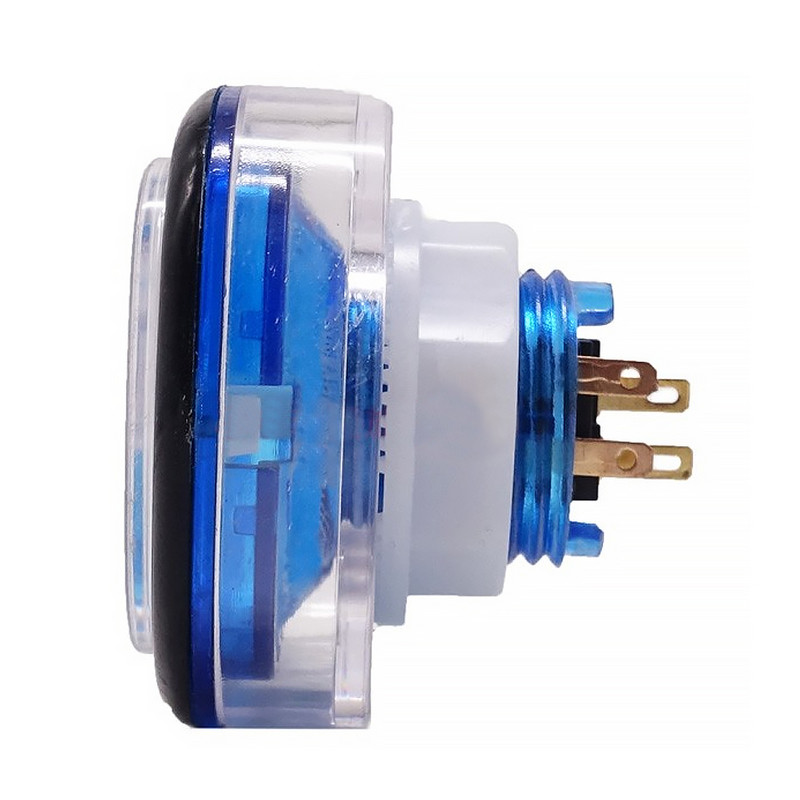 Κουμπί 35 χιλιοστών 50 χιλιοστών τετράγωνο LED φωτιζόμενο μπλε φως 5V 12V Arcade Switch Κέρμα Παιχνίδι Πωλητής Ντουλάπα DIY