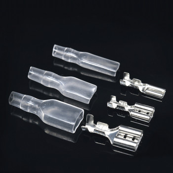 100 бр. 2,8 mm 4,8 mm 6,3 mm клеми за кримпване със силиконов калъф, женски бърз конектор за аркадна пръчка Hitbix Mixbox кабелни проводници