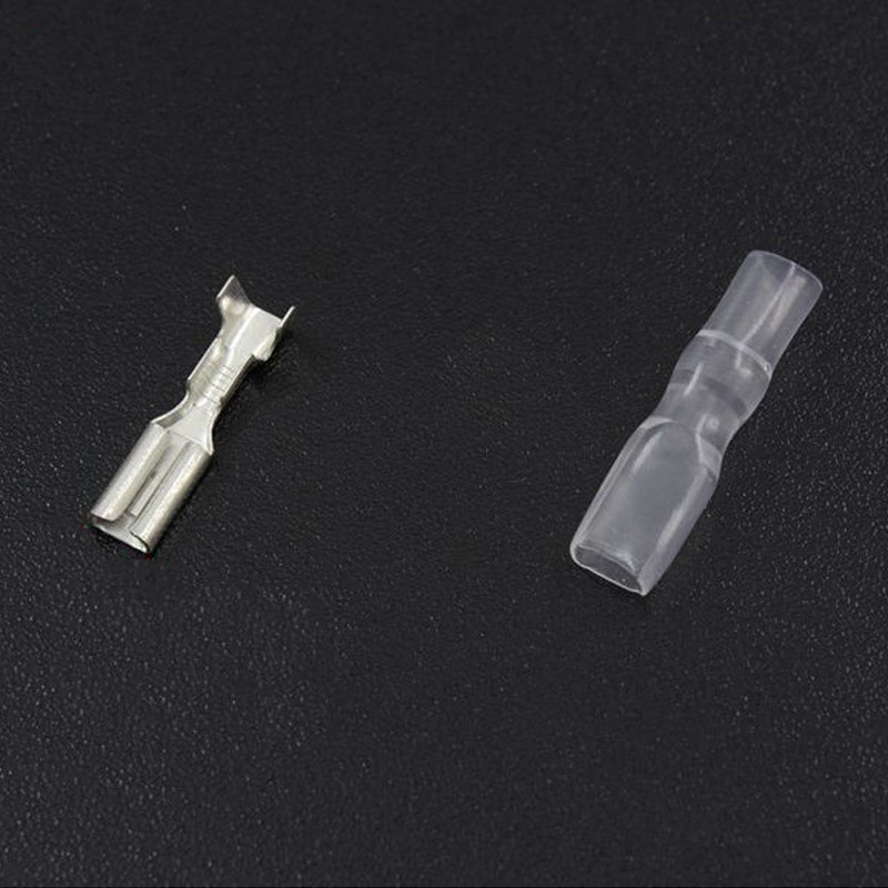 100 τεμ. 2,8 χιλιοστά 4,8 χιλιοστά 6,3 χιλιοστά πτύχωση τερματικά με θηλυκό γρήγορο σύνδεσμο σιλικόνης για καλώδια καλωδίων Arcade Stick Hitbix Mixbox