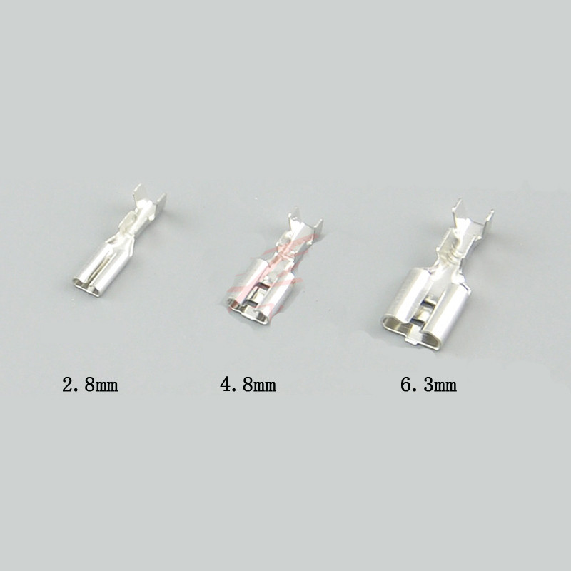 100 τεμ. 2,8 χιλιοστά 4,8 χιλιοστά 6,3 χιλιοστά πτύχωση τερματικά με θηλυκό γρήγορο σύνδεσμο σιλικόνης για καλώδια καλωδίων Arcade Stick Hitbix Mixbox