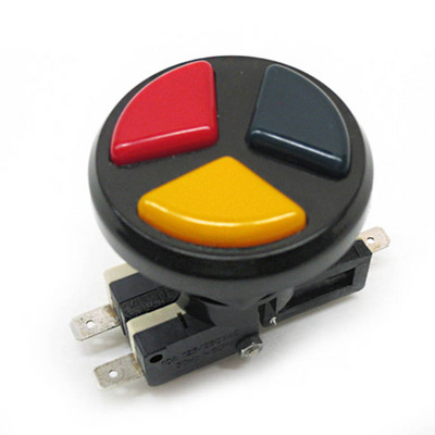 1 τεμ. 3 σε 1 κουμπιά Arcade Machine Ενσωματωμένα για παιχνίδια Arcade Αξεσουάρ ανταλλακτικών Microswitch Machine