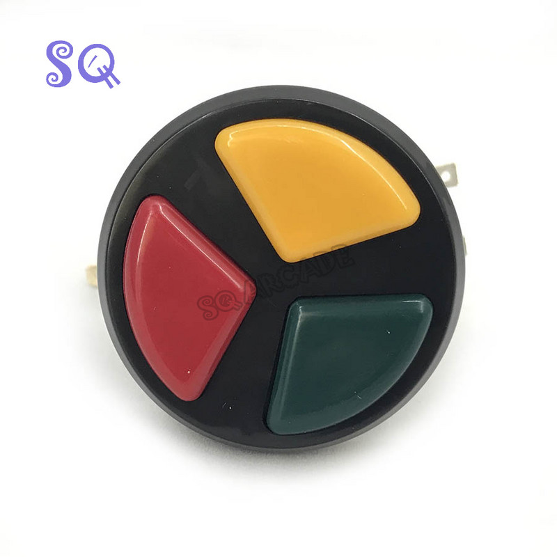 1 τεμ. 3 σε 1 κουμπιά Arcade Machine Ενσωματωμένα για παιχνίδια Arcade Αξεσουάρ ανταλλακτικών Microswitch Machine