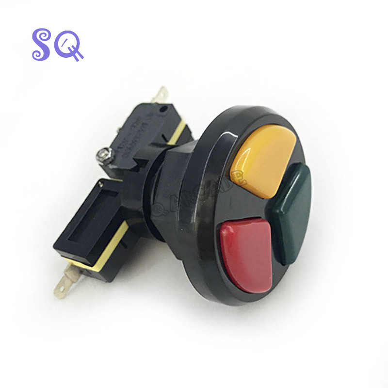 1 τεμ. 3 σε 1 κουμπιά Arcade Machine Ενσωματωμένα για παιχνίδια Arcade Αξεσουάρ ανταλλακτικών Microswitch Machine