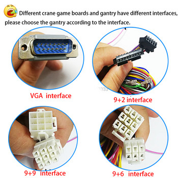 Προσαρμοσμένη καλωδίωση Gantry με καλώδιο σύνδεσης κάρτας παιχνιδιών 9+6 9+9 VGA διεπαφή για μηχάνημα αυτόματης πώλησης Arcade Claw Crane DIY