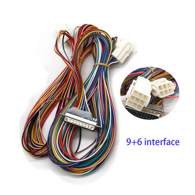 Προσαρμοσμένη καλωδίωση Gantry με καλώδιο σύνδεσης κάρτας παιχνιδιών 9+6 9+9 VGA διεπαφή για μηχάνημα αυτόματης πώλησης Arcade Claw Crane DIY