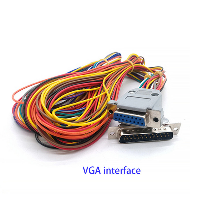 Προσαρμοσμένη καλωδίωση Gantry με καλώδιο σύνδεσης κάρτας παιχνιδιών 9+6 9+9 VGA διεπαφή για μηχάνημα αυτόματης πώλησης Arcade Claw Crane DIY