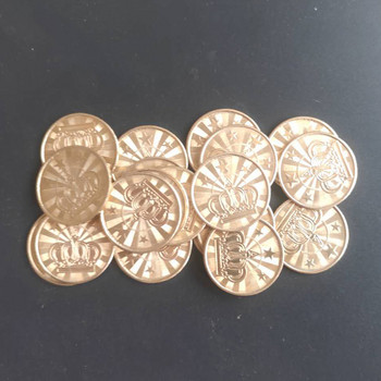 10 бр. 25*1,85 мм месингова автоматична монета жетони монети машина за аркадни игри монети пентаграм корона жетони монети