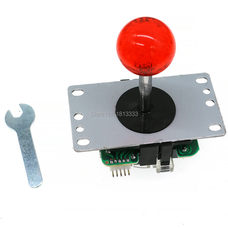 Másolja a Sanwa JLFD-TP-8YT levehető osztott tengelyű joystick 4-8 irányú 5 tűs arcade stick mini hordozható játékgép konzolhoz, barkácsolás