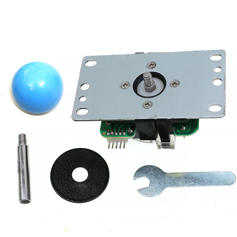 Másolja a Sanwa JLFD-TP-8YT levehető osztott tengelyű joystick 4-8 irányú 5 tűs arcade stick mini hordozható játékgép konzolhoz, barkácsolás