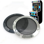 10 buc 4 inch 12 cm plasă de protecție pentru difuzor argintiu cu plasă de protecție neagră de fier DIY audio pentru jocuri arcade decorative