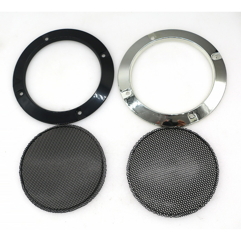 10 buc 4 inch 12 cm plasă de protecție pentru difuzor argintiu cu plasă de protecție neagră de fier DIY audio pentru jocuri arcade decorative