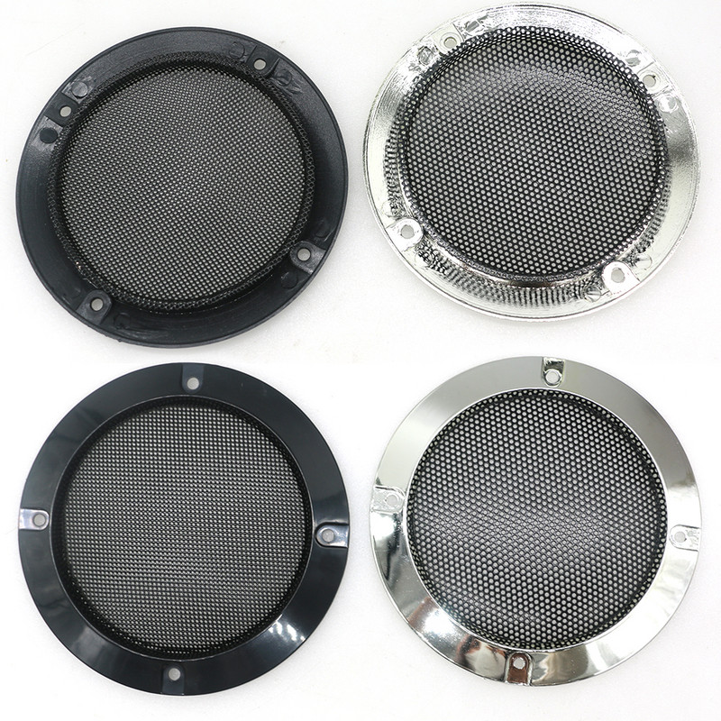 10 buc 4 inch 12 cm plasă de protecție pentru difuzor argintiu cu plasă de protecție neagră de fier DIY audio pentru jocuri arcade decorative