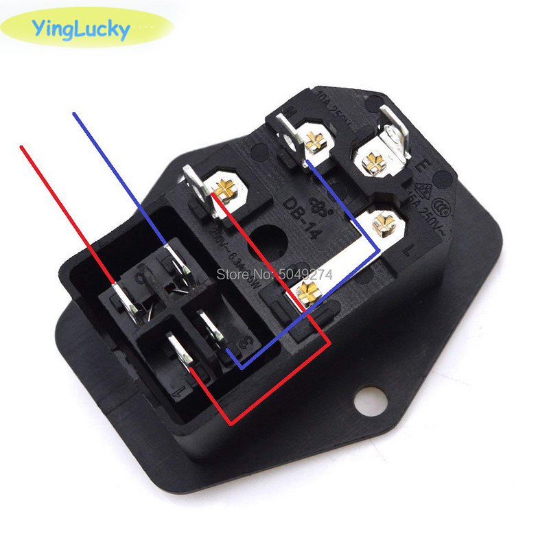 yinglucky jamma ON/OFF lüliti Toitejuhtme sisepistikuga pistikupesa Jamma mängusaalimasina IO lüliti kaitsmega