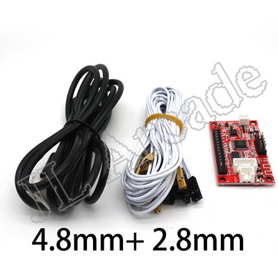 USB Arcade Zero Delay Joystick Encoder PCB Társasjáték vezérlő PS3 PS4 Android IOS Vezeték nélküli Bluetooth akkumulátor kábel nélkül