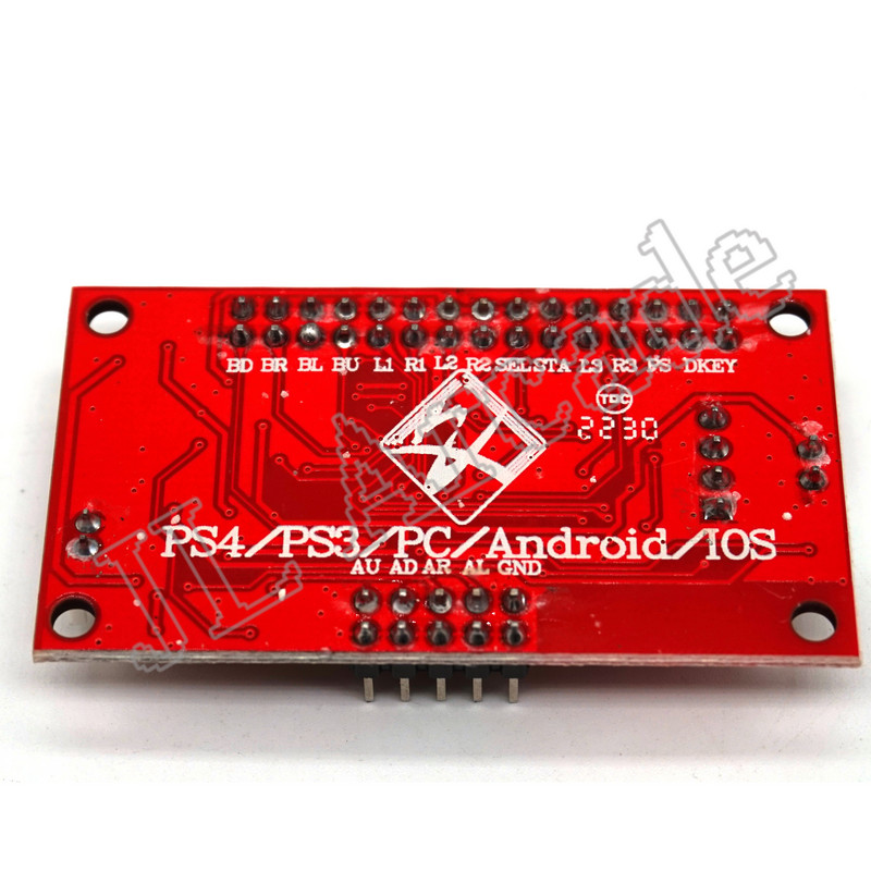 USB Arcade Zero Delay Joystick Encoder PCB Társasjáték vezérlő PS3 PS4 Android IOS Vezeték nélküli Bluetooth akkumulátor kábel nélkül