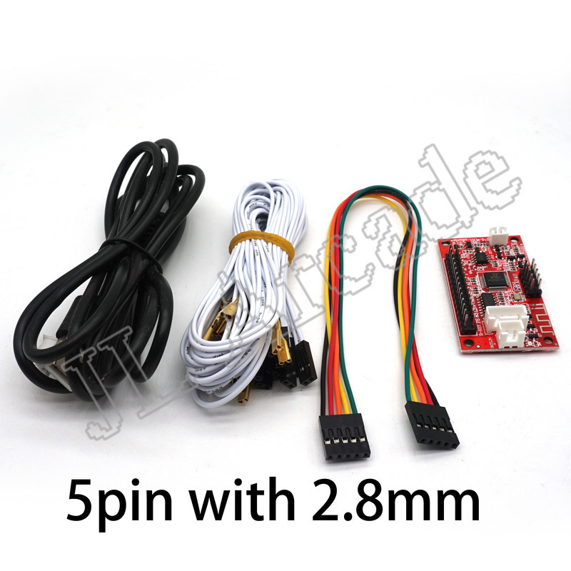 USB Arcade Zero Delay Joystick Encoder PCB Társasjáték vezérlő PS3 PS4 Android IOS Vezeték nélküli Bluetooth akkumulátor kábel nélkül