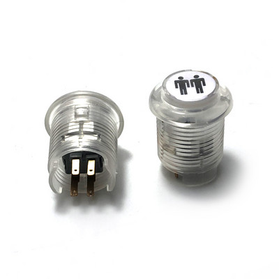 1 tk arkaad LED värvilised surunupud münt 1p2p funktsiooninupp 5v BL 2,8 mm valgustusega diy arcade masina jaoks