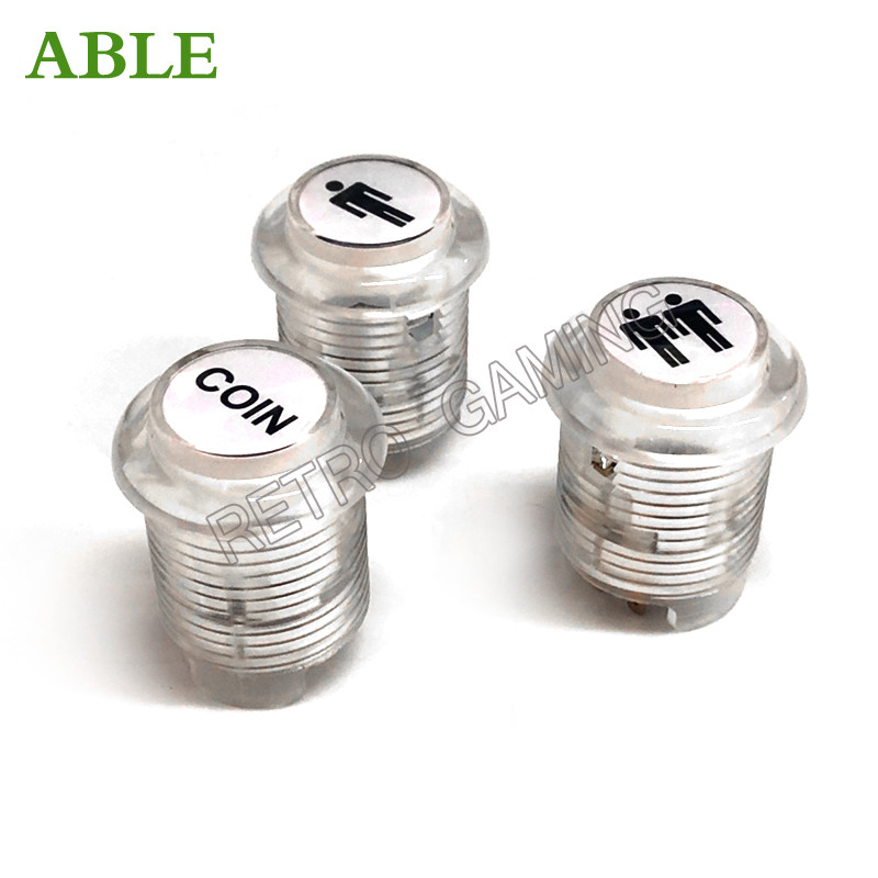 1 tk arkaad LED värvilised surunupud münt 1p2p funktsiooninupp 5v BL 2,8 mm valgustusega diy arcade masina jaoks