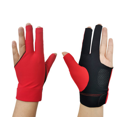 1Gb elpojošs snūkera cimds 3 pirkstu biljarda cimdi Snūkera šāvēji kreisās rokas augstas kvalitātes biljarda fitnesa piederumi