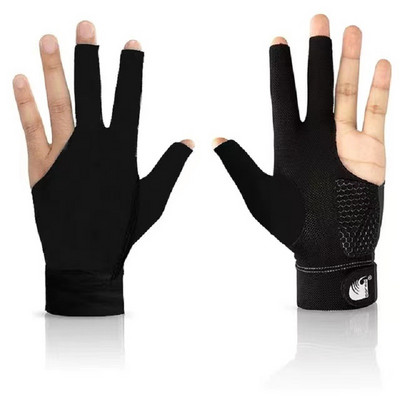 1Gb elpojošs snūkera cimds 3 pirkstu biljarda cimdi Snūkera šāvēji kreisās rokas augstas kvalitātes biljarda fitnesa piederumi