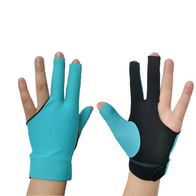 1Gb elpojošs snūkera cimds 3 pirkstu biljarda cimdi Snūkera šāvēji kreisās rokas augstas kvalitātes biljarda fitnesa piederumi