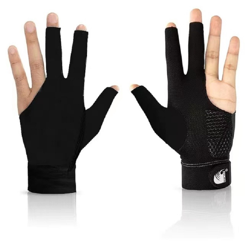 1 vnt. kvėpuojanti snukerio pirštinė 3 pirštų biliardo pirštinės Snukerio šaudyklės kairėje rankoje aukštos kokybės biliardo kūno rengybos priedai