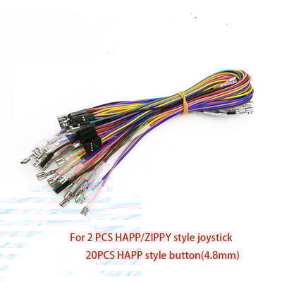 Cabl de interfață Dupont pentru PC Arcade PS3 XIN Mo Encoder USB 2,8 MM 4,8 MM Terminal femela pentru butoanele Joystick SANWA