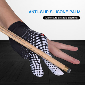 Γάντι μπιλιάρδου 1 τμχ Αντιολισθητικό αθλητικό γάντι Cue Sport γάντι με 3 δάχτυλα σούπερ ελαστικό αθλητικό γάντι που ταιριάζει στο αριστερό ή στο δεξί χέρι