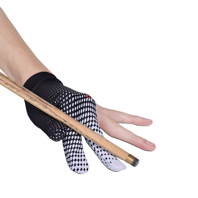 1 vnt. biliardo pirštinės, neslystančios, kvėpuojančios, sportinės pirštinės su 3 pirštais itin elastingos sportinės pirštinės tinka ant kairės arba dešinės rankos