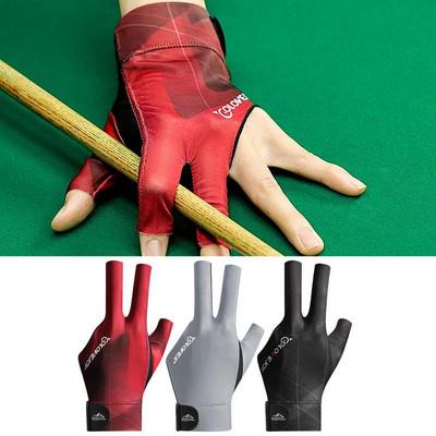 Αντιολισθητικά Pool Shooters Open 3 Fingers Glove Γάντια μπιλιάρδου Επαγγελματικά γάντια μπιλιάρδου Αξεσουάρ μπιλιάρδου υψηλής ποιότητας