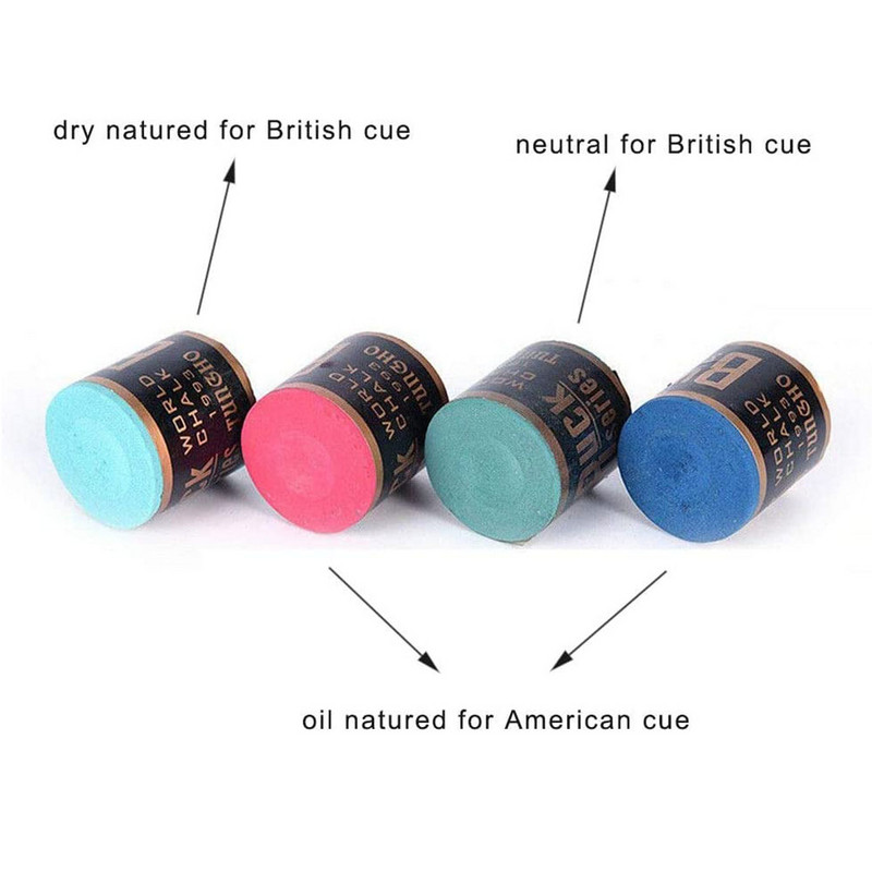 2 ΤΕΜ/Σετ Αντιολισθητικές κιμωλίες Μπιλιάρδο Κιμωλίες Pool Cue Stick Chalk Snooker Easy Powder Αξεσουάρ πισίνας μπιλιάρδου με κιμωλία