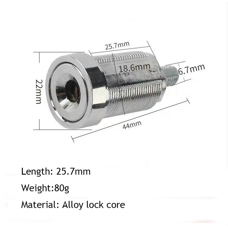 1 ühik 13,5/ 25,8 mm mängusaalimasina osad lühikese sularaha ukse tööriistakasti torukujulised kaameralukud + sama numbriga klahvid arkaadmängumasina jaoks