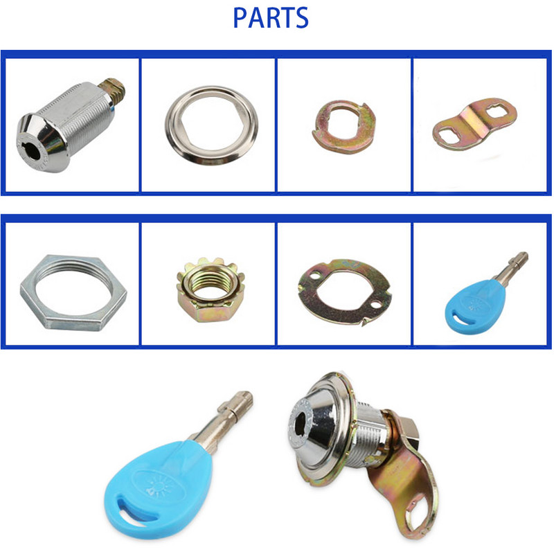 Cilindrinio tipo durų spyna su tuo pačiu numerio raktu geležinė / medinė spintelė Arkadinių žaidimų mašinų priedai „pasidaryk pats“