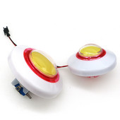 Buton de apăsare strălucitor colorat de 80 mm 100 mm, 12 V, margine iluminată, lumină automată de culoare cu micro comutator, distribuitor automat de jocuri cu macara
