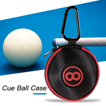Калъф за топка-бияч с щипка, чанта за топка-бияч за закрепване на топки-биялки, топки за билярд, топки за билярд, тренировъчна топка към вашата чанта за щеки