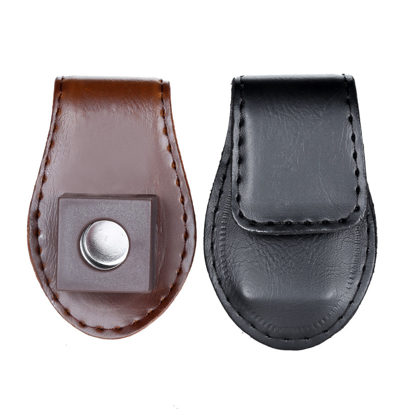 Krétacsipesz Pool Biliárd Snooker Kiegészítők Bőr mágneses övcsipesz krétatartó portartó Hordozható bőr krétatáska