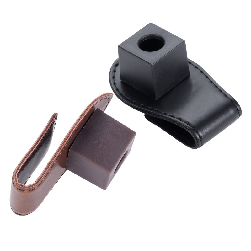 Krétacsipesz Pool Biliárd Snooker Kiegészítők Bőr mágneses övcsipesz krétatartó portartó Hordozható bőr krétatáska