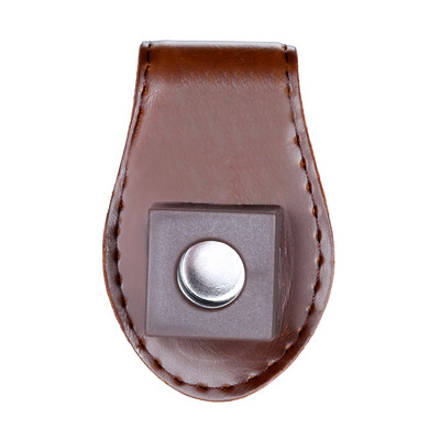 1 ΤΕΜ. Επαγγελματικά Αξεσουάρ Μπιλιάρδου Πισίνας Δερμάτινη μαγνητική θήκη για κιμωλία Φορητή τσάντα θήκης με δερμάτινο κλιπ με κιμωλία