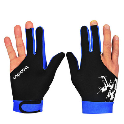 1 vnt. Trijų pirštų biliardo pirštinės Baseino snukerio pirštinės vyrams Moterims tinka tiek kairiajai, tiek dešinei biliardo priedai #W5