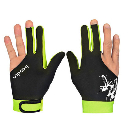 1 vnt. Trijų pirštų biliardo pirštinės Baseino snukerio pirštinės vyrams Moterims tinka tiek kairiajai, tiek dešinei biliardo priedai #W5