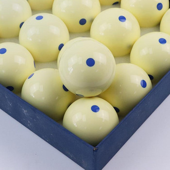 1 бр. Стандартна билярдна топка 57,2 мм, синя, 6 точки - Точкова топка-билярд за обучение по билярд 6 Oz - 2 1/4\