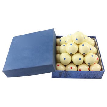 1 бр. Стандартна билярдна топка 57,2 мм, синя, 6 точки - Точкова топка-билярд за обучение по билярд 6 Oz - 2 1/4\