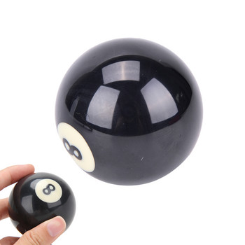 1 бр билярдна топка-бияч 52,5/57,2 mm стандартна обикновена черна 8 топки за снукър, тренировъчен резервен билярд, изработен от смола