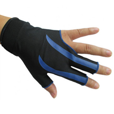 1Pc Unisex 3 Fingers Αντιολισθητικό παιχνίδι μπιλιάρδου Snooker Pool Cue-Shooter Γάντι ελαστικά ανταλλακτικά Lycra Για παίκτες ερασιτέχνες επαγγελματίες